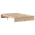 Estructura de cama sin colchón madera de pino blanco 150x200