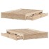 Estructura de cama sin colchón madera de pino blanco 150x200
