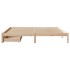 Estructura de cama sin colchón madera maciza de pino 200x200