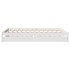 Estructura de cama sin colchón madera de pino blanco 135x190