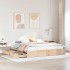 Estructura de cama sin colchón madera maciza de pino 200x200