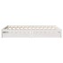Estructura de cama sin colchón madera de pino blanco 135x190