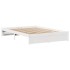 Estructura de cama sin colchón madera de pino blanco 135x190