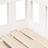 Sofá cama nido con cajones sin colchón blanco 80x200