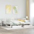 Sofá cama nido con cajones sin colchón blanco 90x200