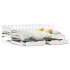Sofá cama nido con cajones sin colchón blanco 90x200