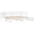 Sofá cama nido con cajones sin colchón blanco 90x200
