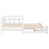 Sofá cama nido con cajones sin colchón blanco 90x200
