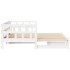 Sofá cama nido con cajones sin colchón blanco 90x190