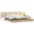 Sofá cama nido con cajones sin colchón 90x200
