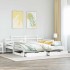 Sofá cama nido con cajones sin colchón blanco 90x200