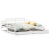 Sofá cama nido con cajones sin colchón blanco 90x200