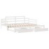 Sofá cama nido con cajones sin colchón blanco 90x200