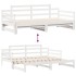 Sofá cama nido con cajones sin colchón blanco 90x200