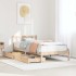 Estructura de cama sin colchón madera maciza de pino 140x190