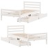 Estructura cama sin colchón madera maciza pino blanca