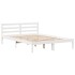 Estructura de cama sin colchón madera de pino blanca 140x200