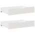 Estructura de cama sin colchón madera de pino blanca 140x200