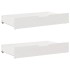 Estructura de cama sin colchón madera maciza blanca 200x200