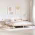 Estructura de cama sin colchón madera maciza de pino 200x200