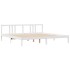 Estructura de cama sin colchón madera maciza blanca 200x200