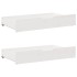 Estructura de cama sin colchón madera maciza blanca 200x200