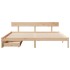 Estructura de cama sin colchón madera maciza de pino 180x200