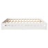 Estructura de cama cajones madera maciza pino blanco 180x200
