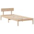 Estructura de cama sin colchón madera maciza de pino 90x200