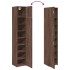 Armario estrecho madera ingeniería marrón roble 40x42,5x225