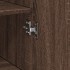 Armario estrecho madera ingeniería marrón roble 40x42,5x225