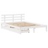 Estructura de cama con cajones madera de pino blanca