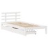 Estructura cama con cajones madera maciza pino blanco