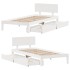 Estructura cama con cajones madera maciza pino blanco 75x190