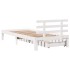 Estructura cama con cajones madera maciza pino blanco 75x190