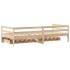 Sofá cama con cajones madera maciza de pino 90x200