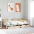 Sofá cama con cajones madera maciza de pino 90x200