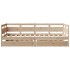 Sofá cama con cajones madera maciza de pino 80x200