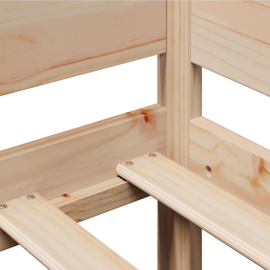 Sofá cama con cajones madera maciza de pino 80x200