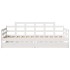 Sofá cama con cajones madera maciza de pino blanca 80x200