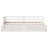 Sofá cama nido con cajones sin colchón blanco 80x200