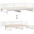 Sofá cama nido con cajones sin colchón blanco 80x200