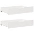 Sofá cama nido con cajones sin colchón blanco 80x200