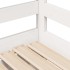 Sofá cama nido con cajones sin colchón blanco 80x200