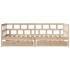 Sofá cama con cajones madera maciza de pino 90x190
