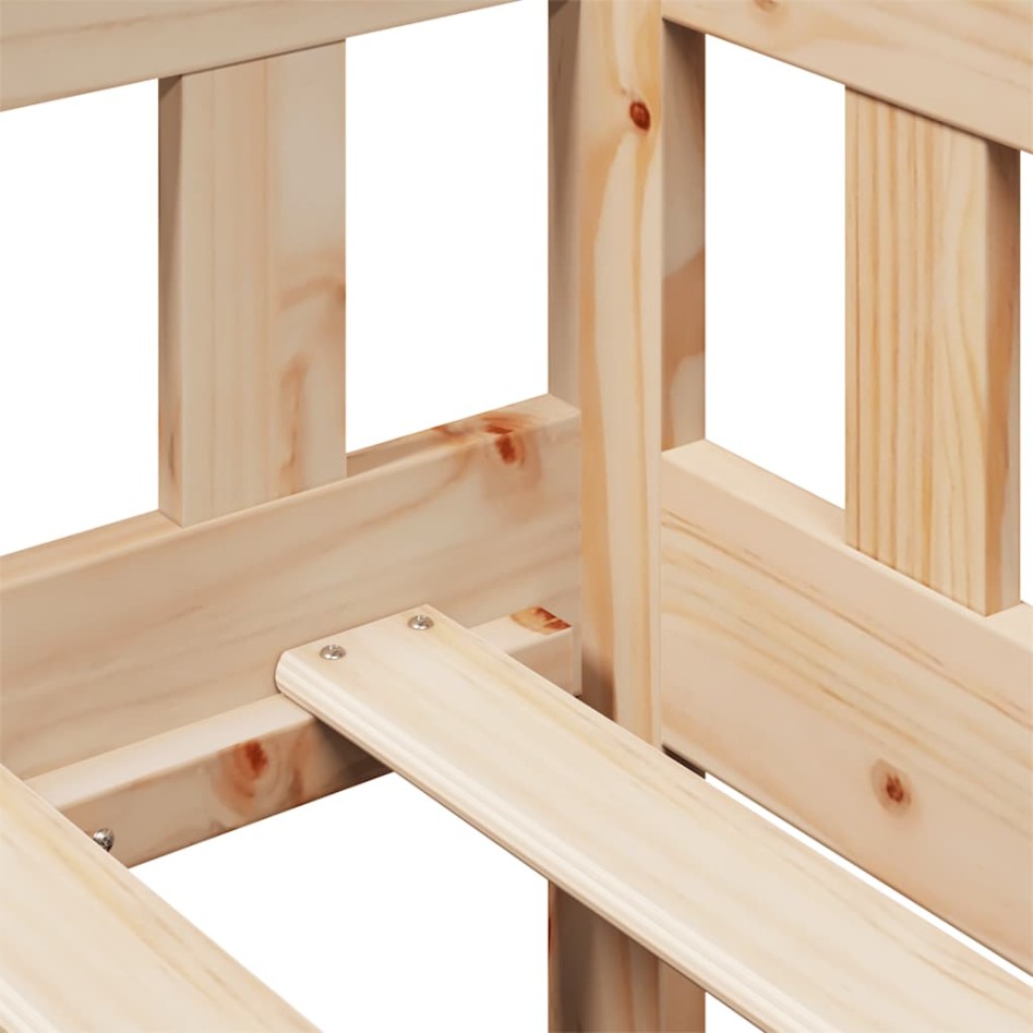 Sofá cama con cajones madera maciza de pino 90x190