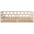 Sofá cama con cajones madera maciza de pino 80x200