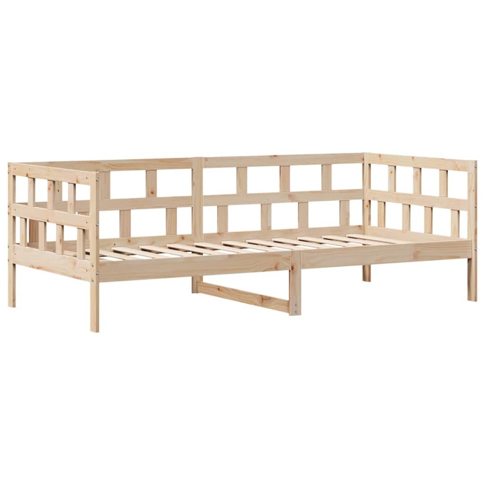 Sofá cama con cajones madera maciza de pino 80x200