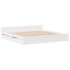 Estructura de cama sin colchón madera de pino blanca 120x200