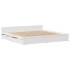 Estructura de cama sin colchón madera maciza de pino 160x200